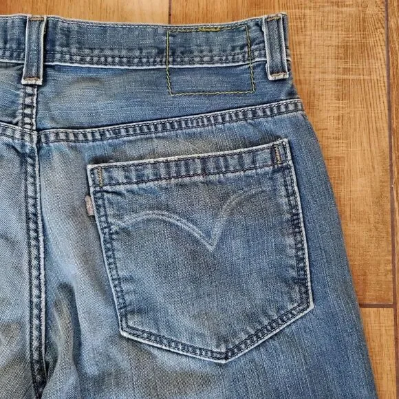 Levis Silvertab Jeans Mens *32x29 (32x30) True Straight Blue Denim Button Fly - Picture 8 of 16